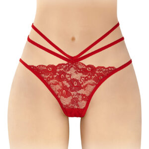 Culotte ouverte Nadia - rouge