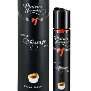 Huile de massage gourmande - Crème Brulée
