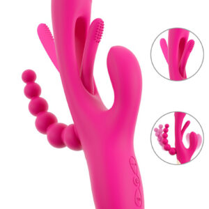 Triple vibro avec langue oscillante - Sweet Smile