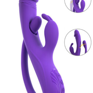 Vibro Rabbit avec tickler flexible - Sweet Smile
