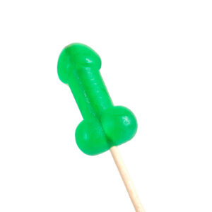 Sucette pénis à la menthe avec effet rafraichissant