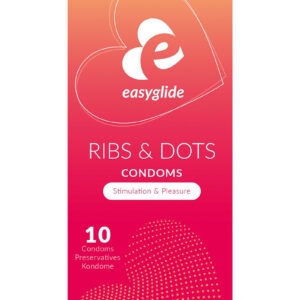 10 préservatifs Ribs and Dots - EasyGlide