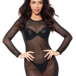 Robe tulle noir V-10639 - Axami