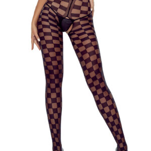 Collants ouverts TI024 20 deniers - noir