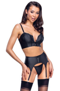Ensemble lingerie 3 pièces avec porte-jarretelles - Cottelli PARTY
